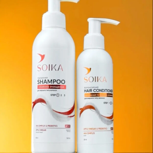 Набір "Глибоке очищення" Soika для жирного волосся_https://pinklab.com.ua