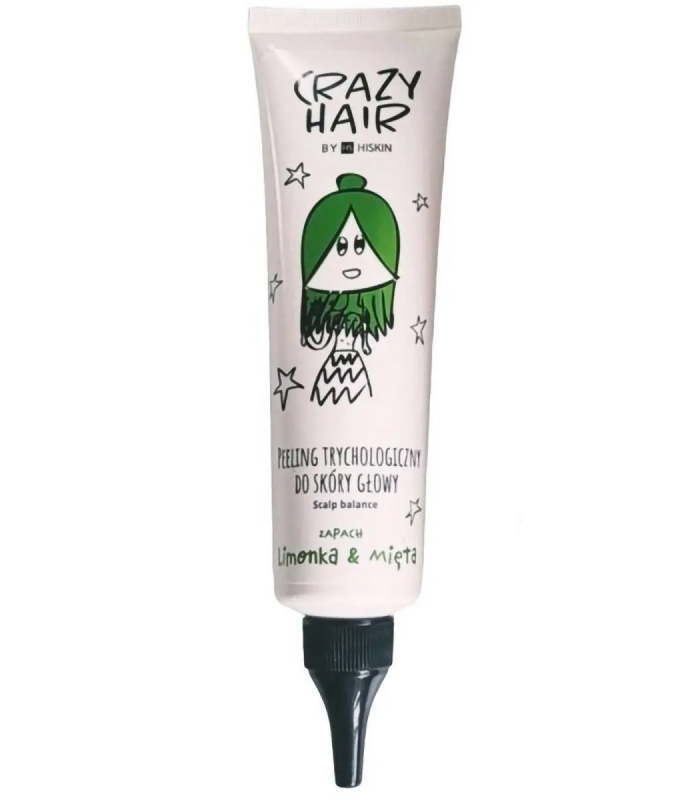 Пілінг трихологічний для шкіри голови HiSkin Crazy Hair Лайм та м'ята 100 мл