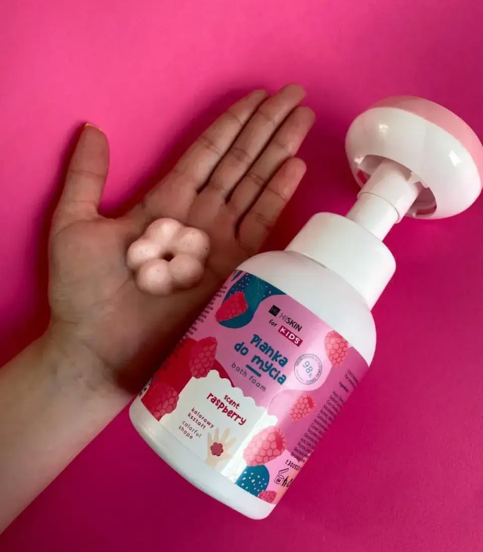 Дитяча очищувальна пінка для рук і тіла HiSkin Kids “Малина”