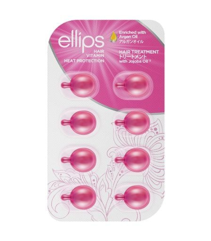 Вітаміни для волосся Ellips Hair Vitamin Treatment Терапія з олією жожоба 8×1 мл