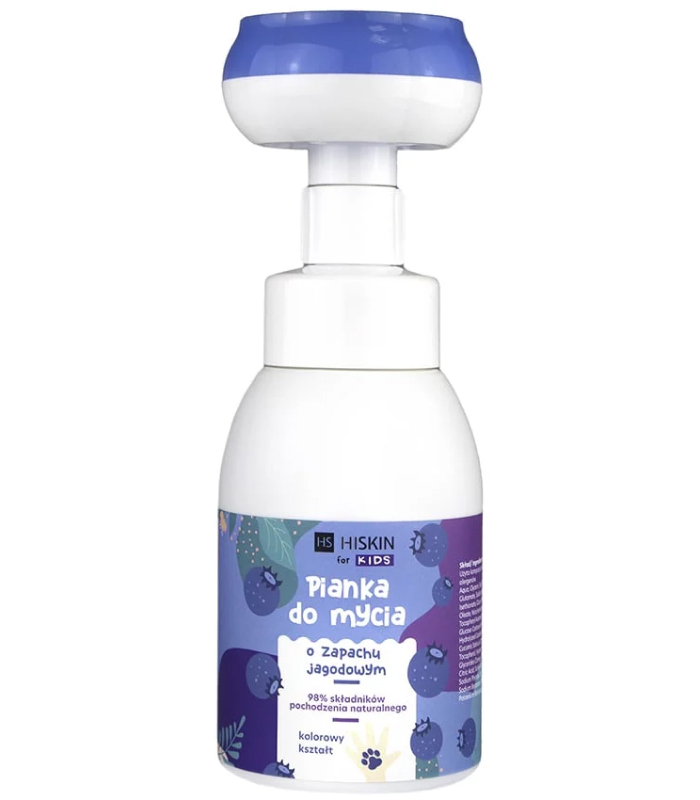 Дитяча очищувальна пінка для рук і тіла HiSkin Kids “Чорниця”