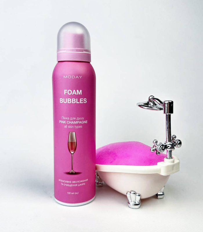 Бульбашкова пінка для душу MODAY FOAM BUBBLES PINK CHAMPAGNE