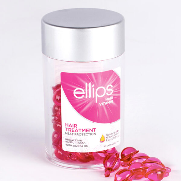 Вітаміни для волосся Ellips Hair Vitamin Treatment Терапія з олією жожоба, 50×1 мл