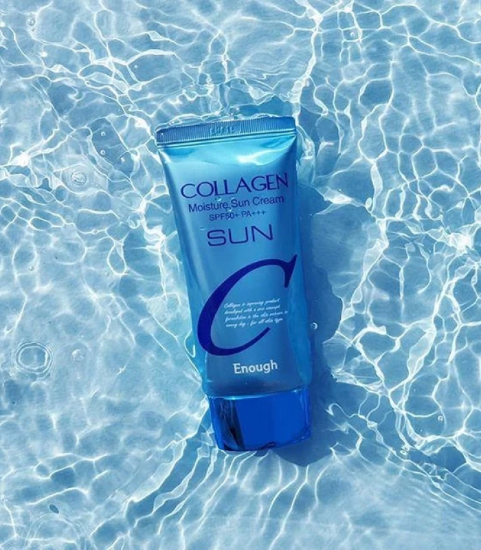 Сонцезахисний крем із коллагеном Enough Collagen Moisture Sun Cream SPF50+/PA+++_https://pinklab.com.ua