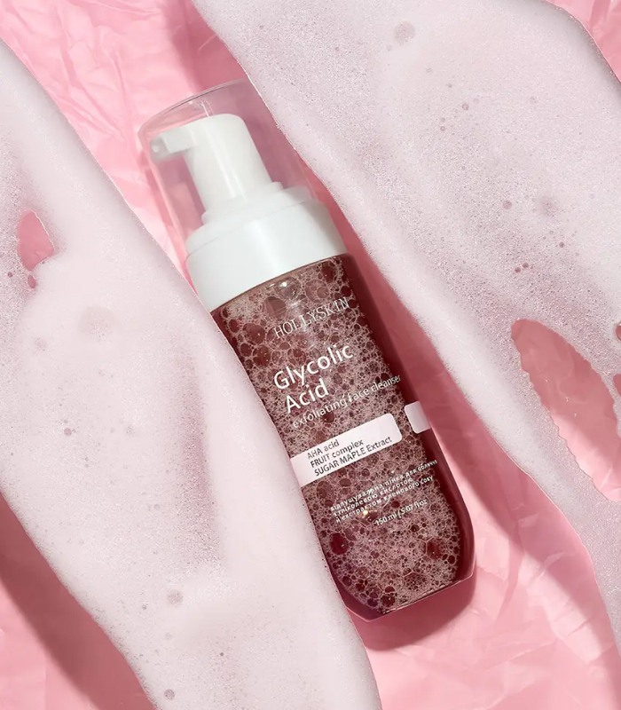 пінка для обличчя з гліколевою кислотою й екстрактом кленового соку HOLLYSKIN Glycolic Acid_https://pinklab.com.ua/