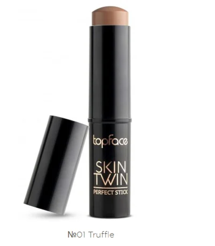 Контур-стік для обличчя Topface Skin Twin Perfect Stick Contour (001 – Truffle)_https://pinklab.com.ua