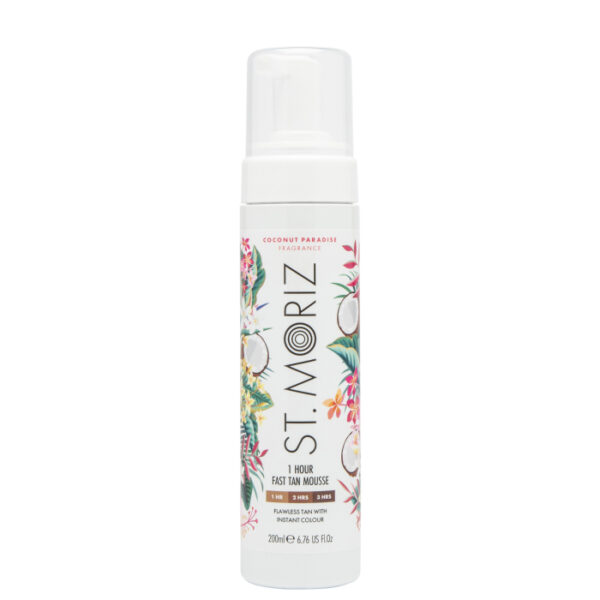 Автобронзат-мус для експрес засмаги St.Moriz Fast Tan Coconut Paradise, 200 мл_https://pinklab.com.ua