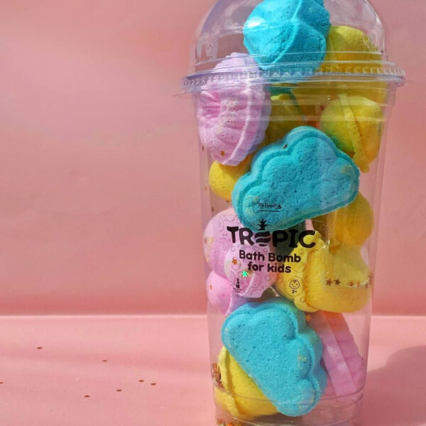Бомбочки для ванни набір для дітей Tropic в стакані 400 г_https://pinklab.com.ua