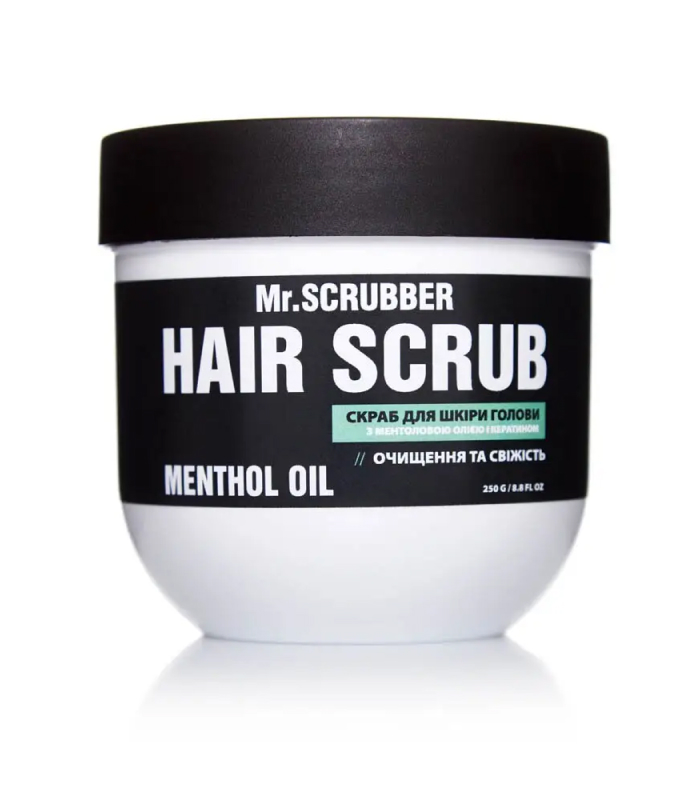 Скраб для шкіри голови і волосся Hair Scrub Menthol Oil Mr.SCRUBBER_https://pinklab.com.ua