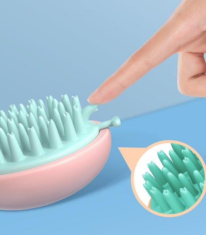 Щітка-масажер Masil Head Cleaning Massage Brush силіконова, для шкіри голови _https://pinklab.com.ua