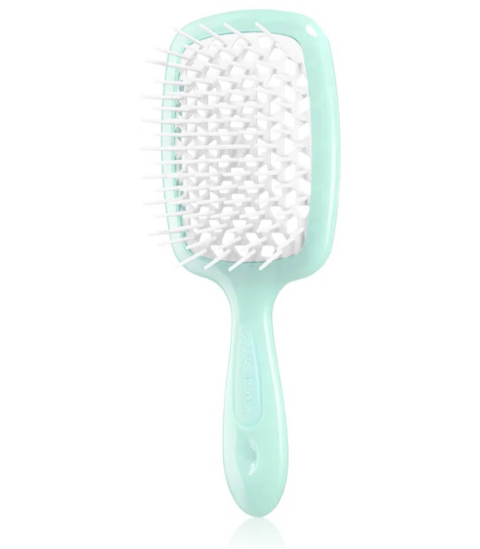 Щітка для волосся Janeke Superbrush (бірюза з білим)_https://pinklab.com.ua