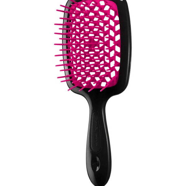 Щітка для волосся Janeke Superbrush (чорна з рожевим)_https://pinklab.com.ua