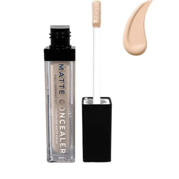 Консилер матуючий Bogenia Matte Velvet Concealer – 01_https://pinklab.com.ua