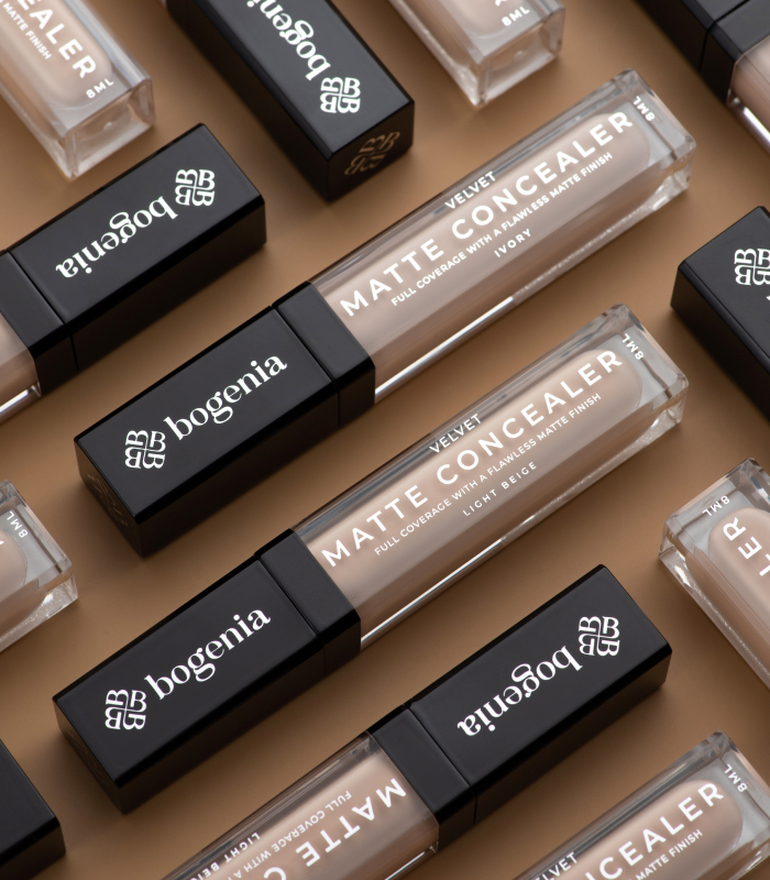 Консилер матуючий Bogenia Matte Velvet Concealer – 01_https://pinklab.com.ua