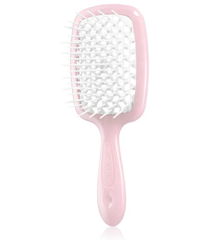 Щітка для волосся Janeke Superbrush (світло-рожева з білим)_https://pinklab.com.ua