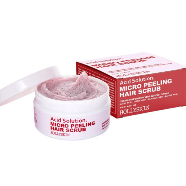 Скраб для шкіри голови і волосся HOLLYSKIN Acid Solution._https://pinklab.com.ua