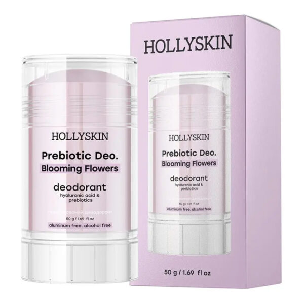 Парфумований дезодорант з гіалуроновою кислотою і пребіотиками HOLLYSKIN Prebiotic Deo. Blooming Flowershttps://pinklab.com.ua