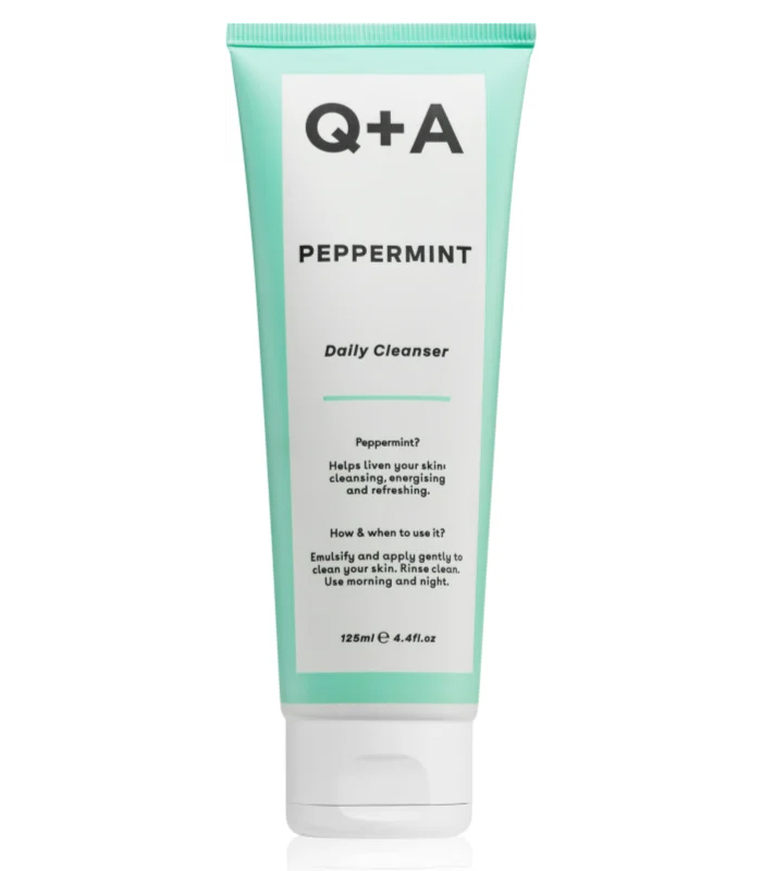 Гель з м’ятою Q+A Peppermint Daily Cleanser_https://pinklab.com.ua