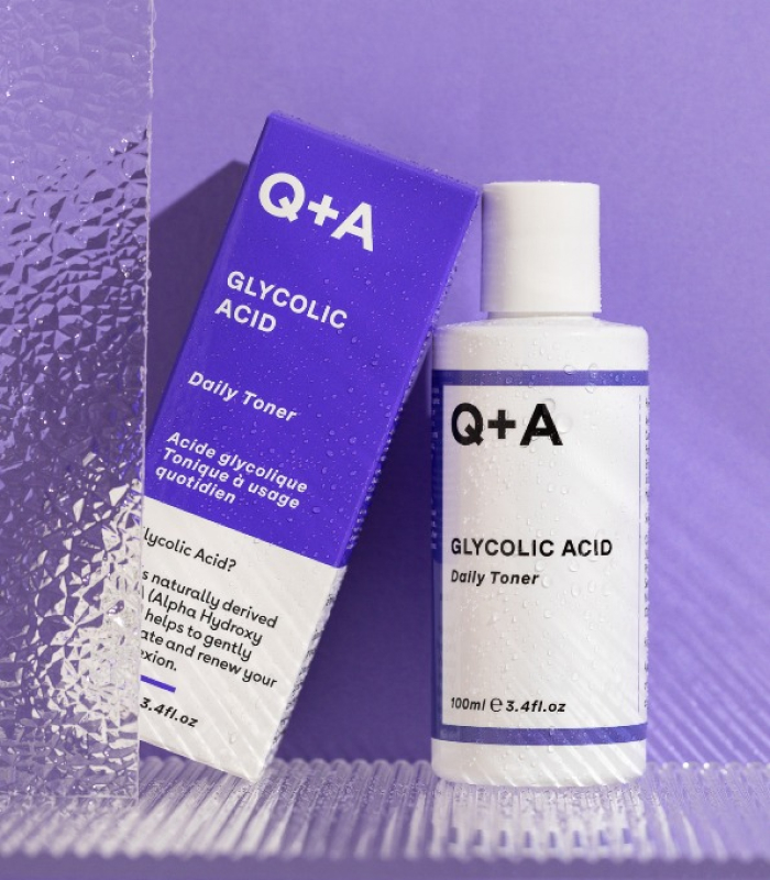 Тонер для обличчя з гліколевою кислотою Q+A GLYCOLIC ACID Daily Toner 100ml_https://pinklab.com.ua