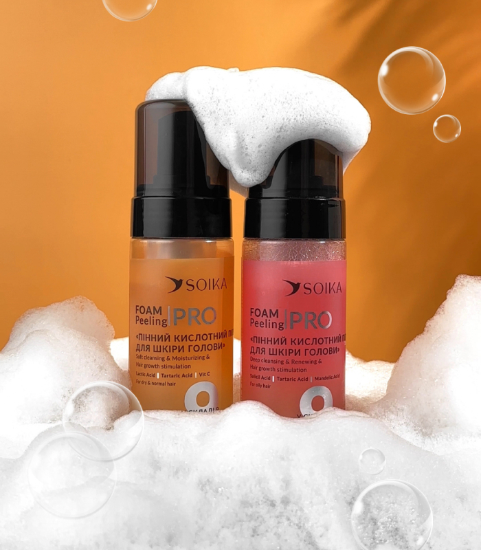 Пінний пілінг для жирної та комбінованої шкіри голови Soika_https://pinklab.com.ua