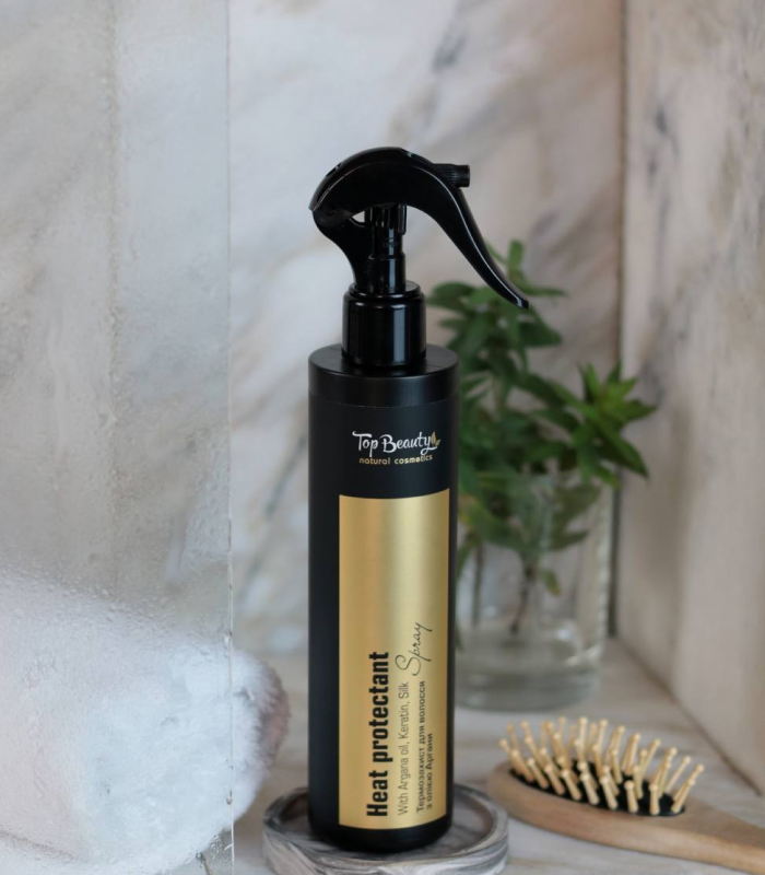 pinklab_пінклаб_Спрей-термозахист для волосся з аргановим маслом Top Beauty Heat Protectant Spray 250 мл