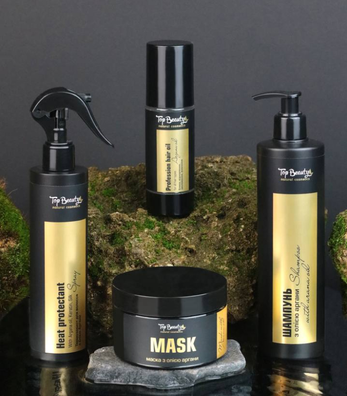 pinklab_пінклаб_Набір аргановий для догляду за волоссям Top Beauty