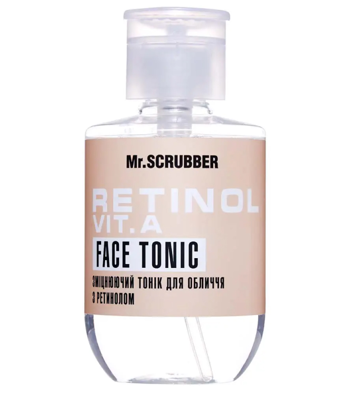 Зміцнювальний тонік для обличчя з ретинолом Retinol Vit.A Face Tonic Mr.SCRUBBER_https://pinklab.com.ua
