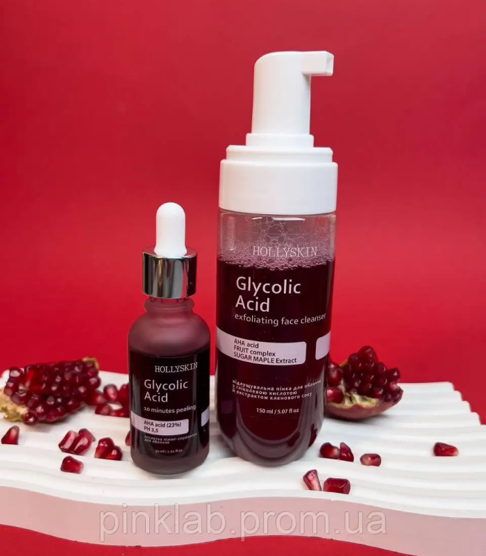 pinklab_пінклаб_Набір для обличчя Hollyskin: пінка і кровавий пілінг-сироваткаHollyskin: пінка і кровавий пілінг-сироватка