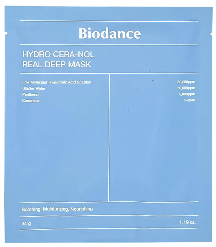 pinklab_пінклаб_Biodance Hydro Cera-Nol Real Deep Mask Нічна гідрогелева маска із церамідами проти сухості