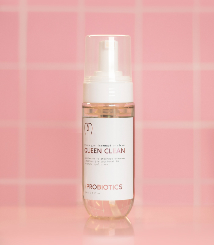 pinklab_пінклаб_Пінка для інтимної гігієни Queen Clean 150 мл