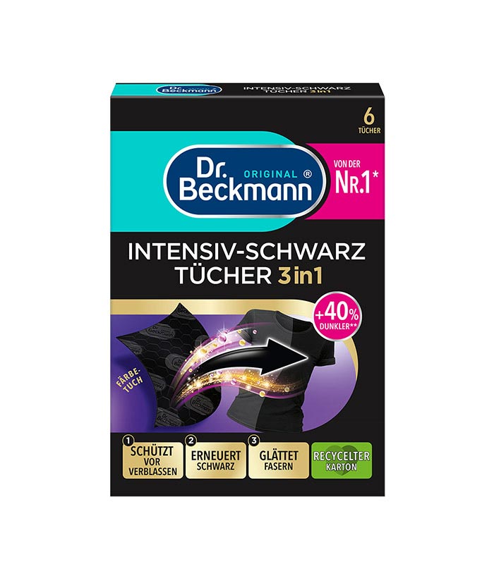 pinklab_пінклаб_Серветки для прання Dr Beckmann для чорних речей 6 шт