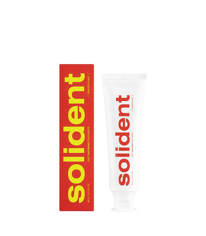 pinklab_пінклаб_Щоденна відбілювальна зубна паста Solident Original mint / ананас-м'ята, 90 g_зубная паста