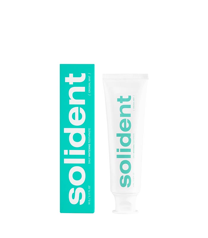 pinklab_пінклаб_Щоденна відбілювальна зубна паста Solident Original mint / м'ята, 90 g_зубная паста