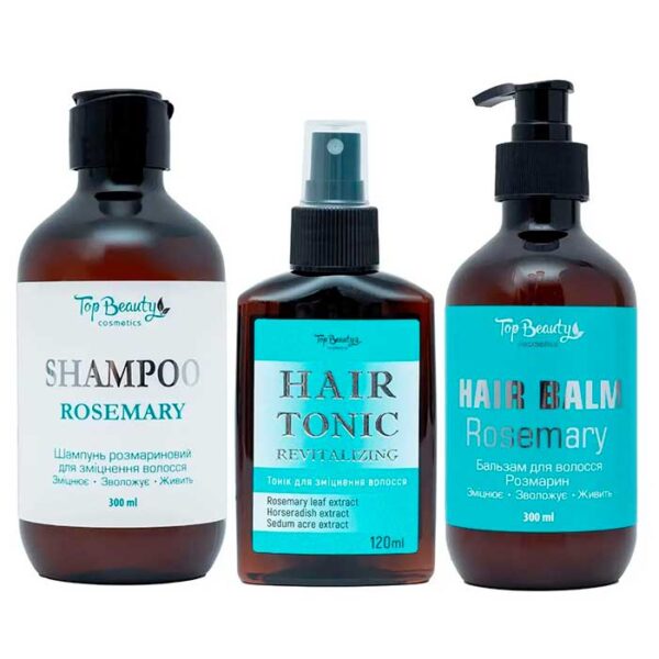 pinklab_пінклаб_Набір для зміцнення волосся з розмарином Top Beauty