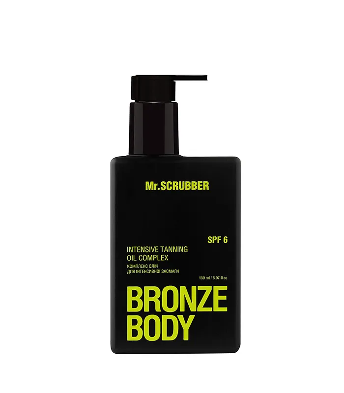 pinklab_пінклаб_Комплекс олій для інтенсивної засмаги SPF 6 Bronze Body Mr.SCRUBBER