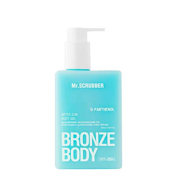 pinklab_пінклаб_Гель після засмаги з д-пантенолом і олією авокадо Bronze Body Mr.SCRUBBER
