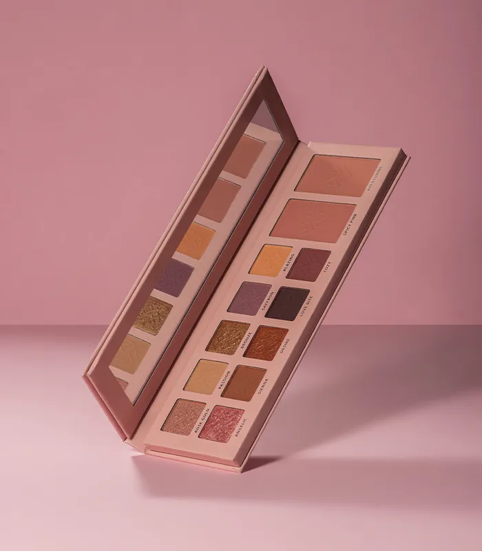 pinklab_пінклаб_Палетка тіней для повік з рум'янами Bogenia Angelic