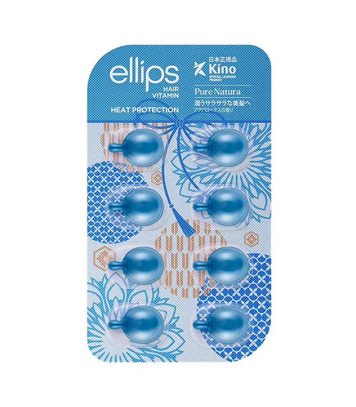 Вітамінів для волосся Ellips Hair Vitamin Pure Natura With Blue Lotus Extract 8×1 мл