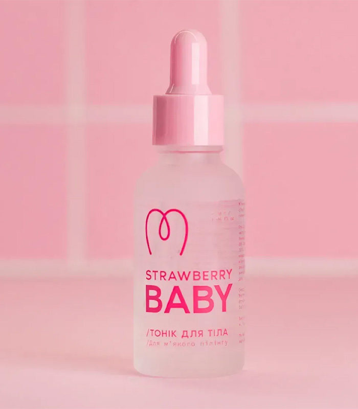 Тонік для м’якого пілінгу шкіри Strawberry Babe