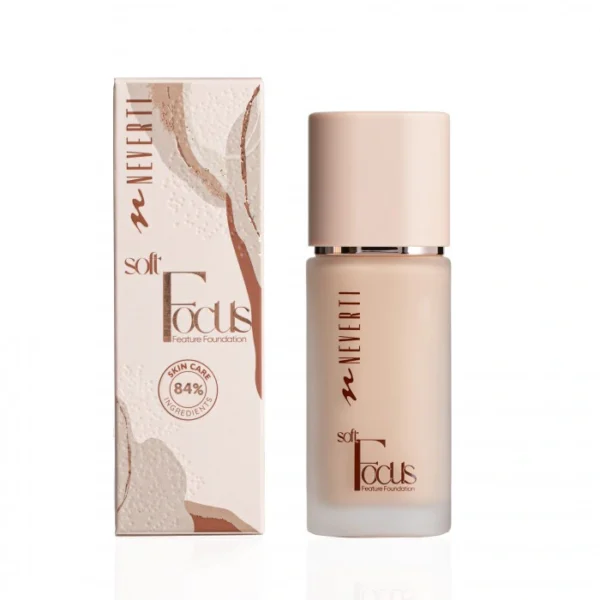 тональна основа NEVERTI Soft Focus NP305 32 мл, ефект м’якого сяйва без фільтрів