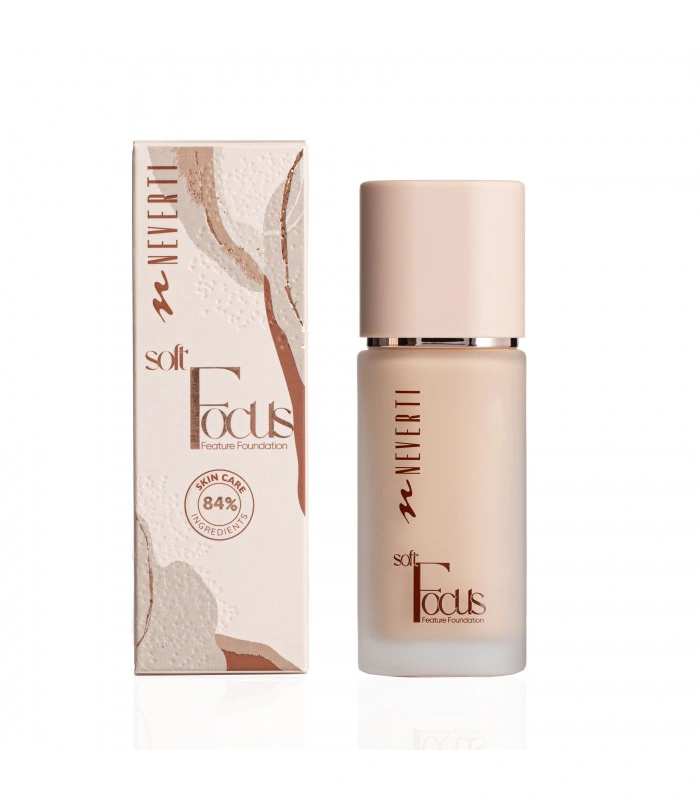 тональна основа NEVERTI Soft Focus NP305 32 мл, ефект м’якого сяйва без фільтрів