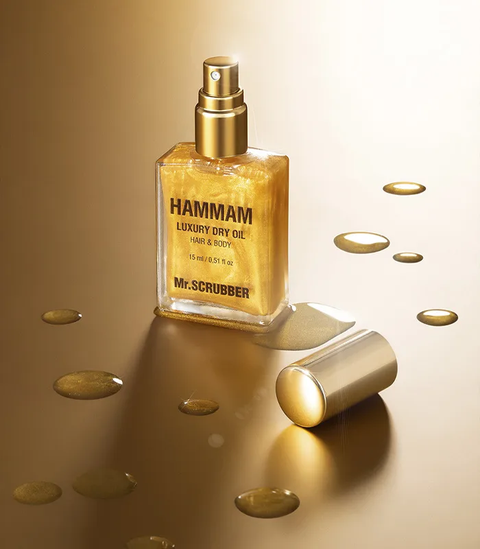 Суха олія для волосся та тіла Hammam Mr.SCRUBBER у флаконі 100 мл – живлення, блиск і східний аромат