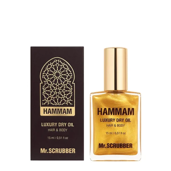 Суха олія для волосся та тіла Hammam Mr.SCRUBBER у флаконі 100 мл – живлення, блиск і східний аромат