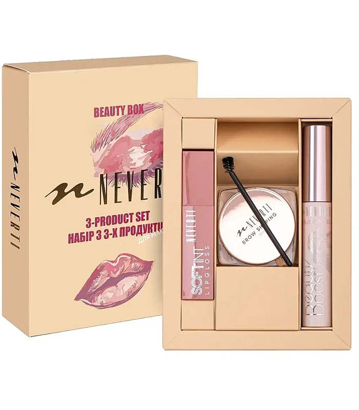 Подарунковий набір для макіяжу NEVERTI Beauty Box NP2028 №001