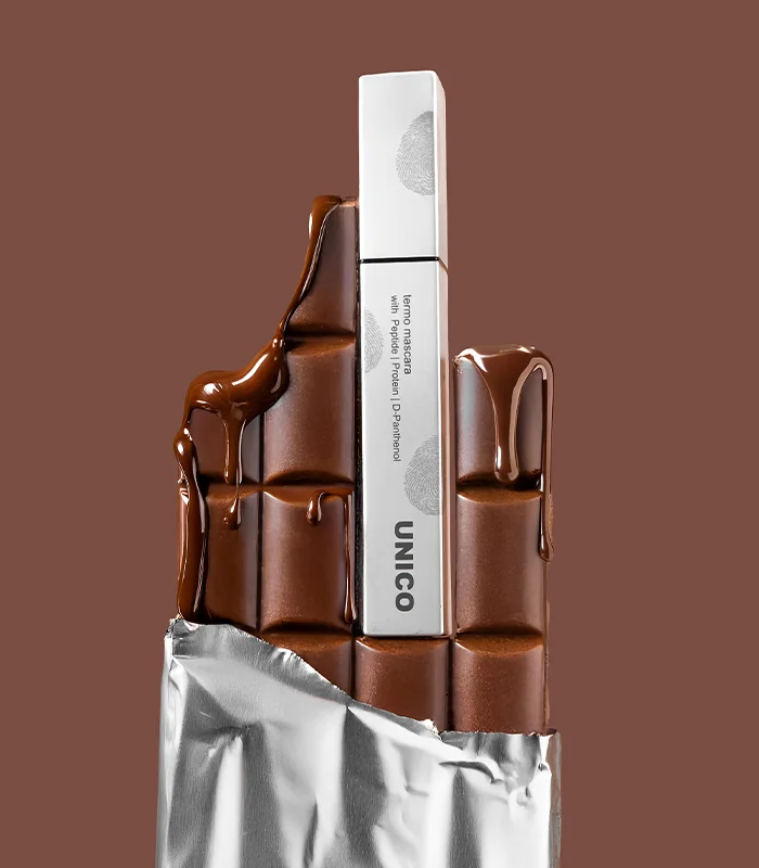 Туш для вій Коричнева Unico Termo Mascara With Peptides