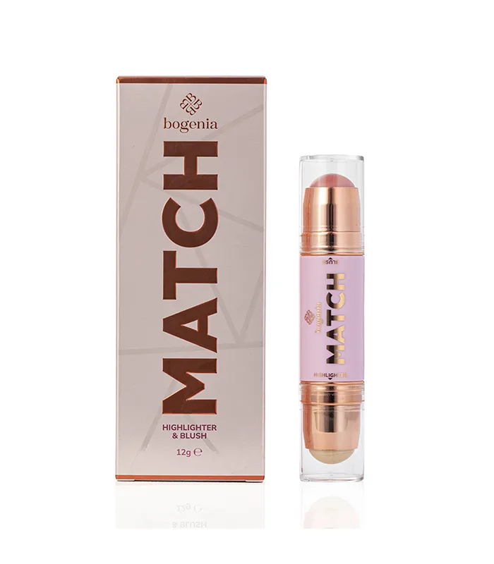 Хайлайтер та румʼяна Match Stick Highlighter & Blush Bogenia BG637
